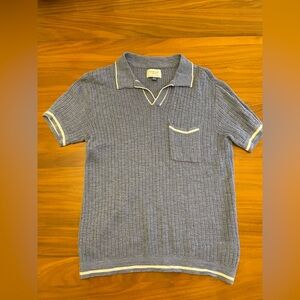 American Eagle Outfitters Blue Sweater Polo